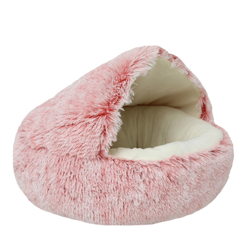 SnugglePaws Oasis: Plush Donut Bed