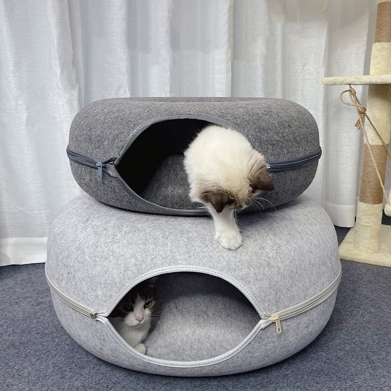 Whisker Wonderland: Purrfect Play Tunnel and Cozy Cat Bed