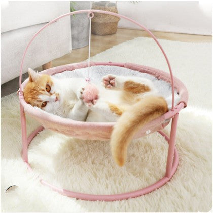 Catty Cloud Comfort: Luxe Detachable Feline Retreat